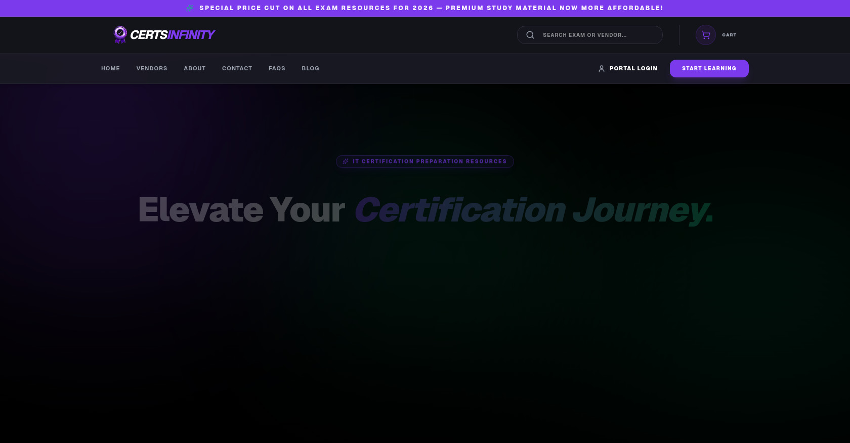 CertsInfinity – IT Certification Practice & Exam Preparation screenshot
