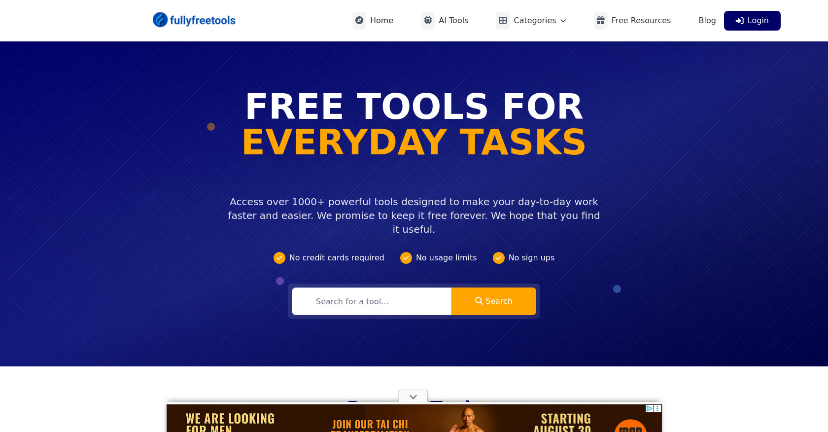 Fullyfreetools | Screenshot
