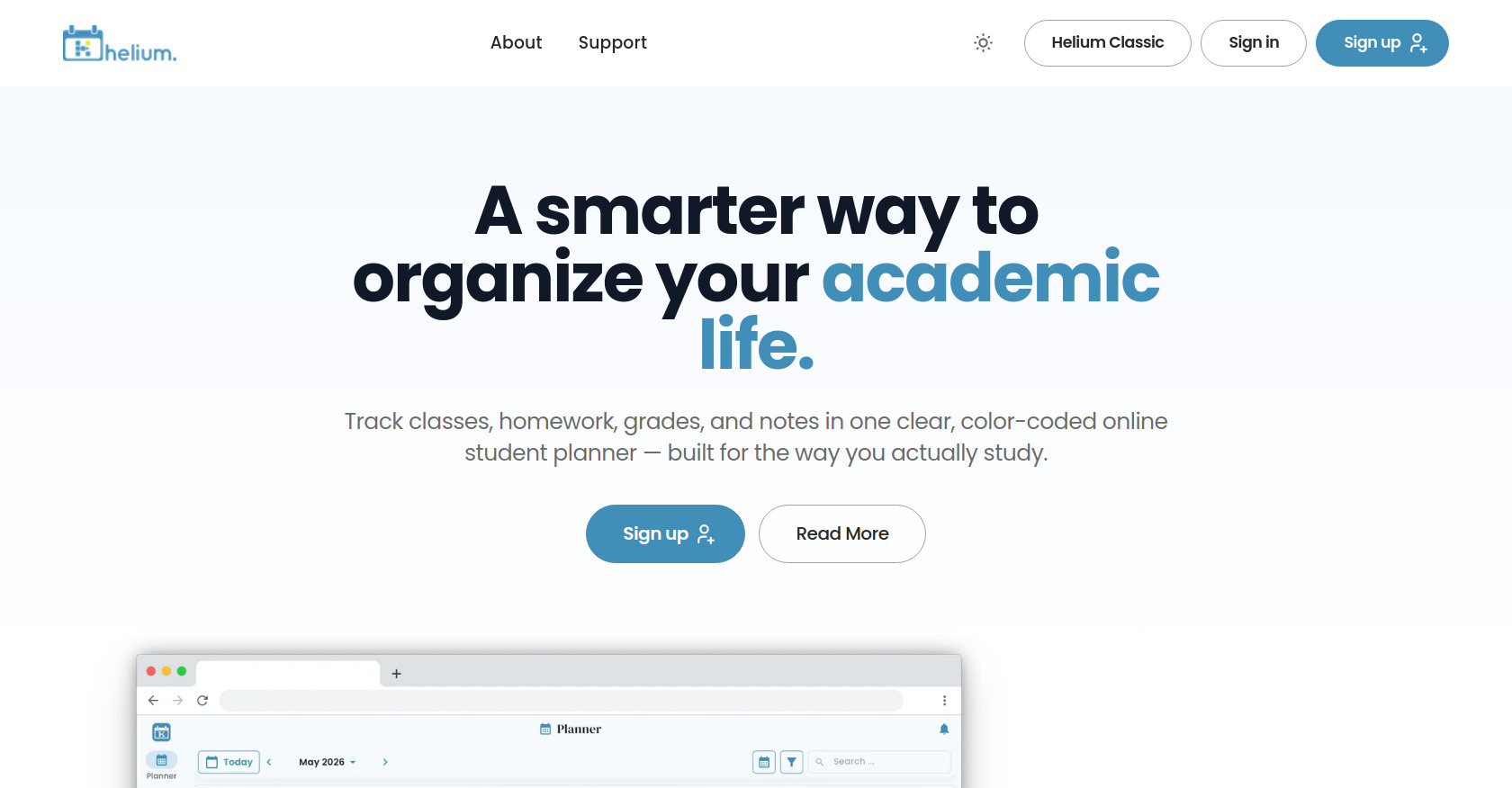 Helium - Student Planner | Screenshot