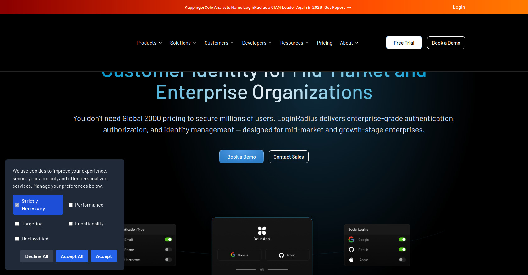 LoginRadius screenshot