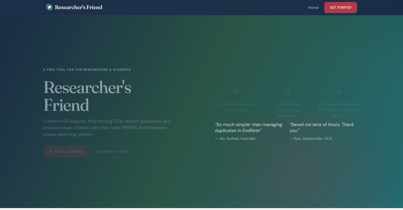 Researcher's Friend screenshot