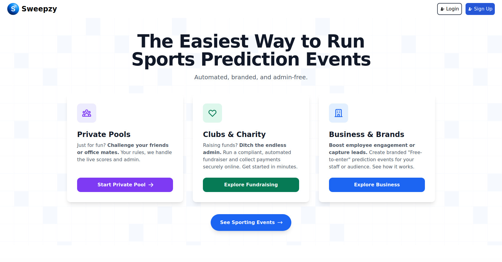 Sweepzy App | Screenshot