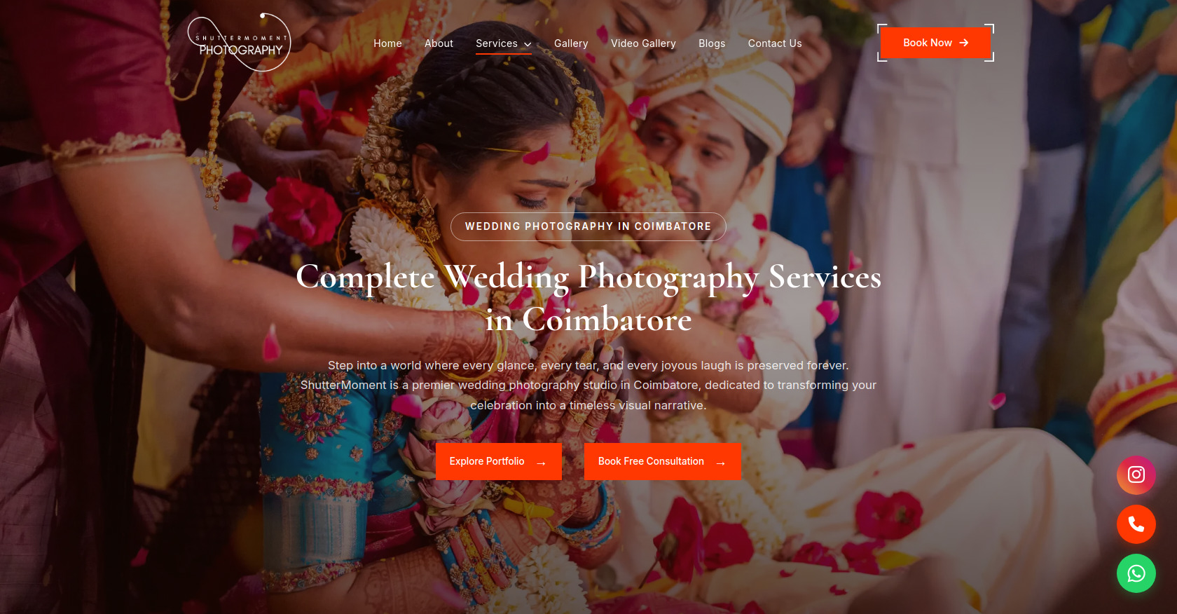 Wedding Photography in Coimbatore | Shutter Moment screenshot