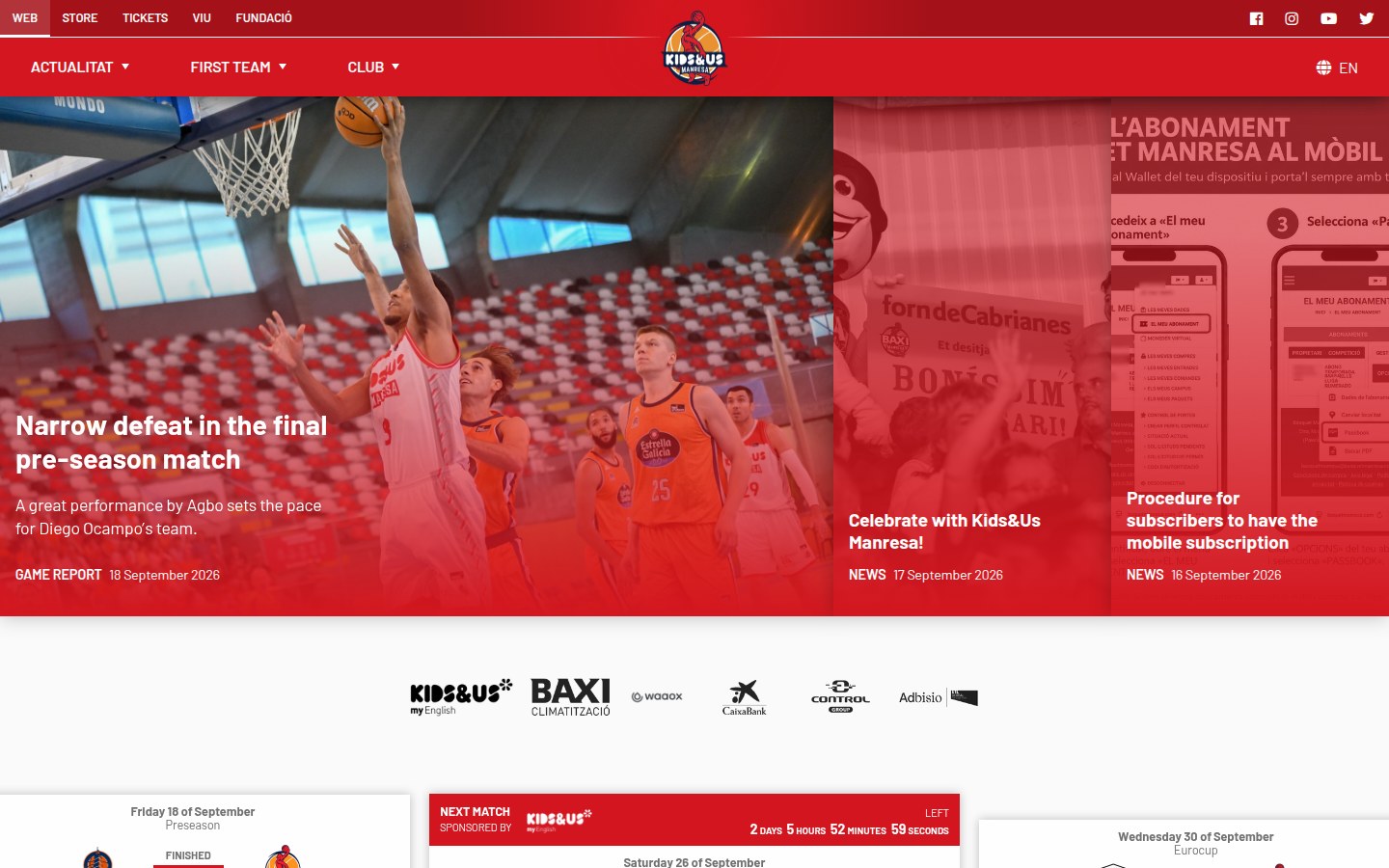 Bàsquet Manresa screenshot